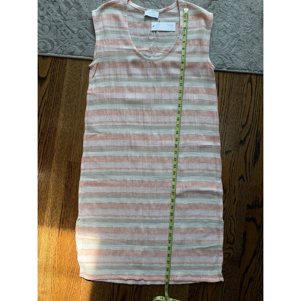 Jeune Otte Linnea Midi Shift Dress Stripe Cotton Linen NWT Women’s Small $384 - Picture 6 of 7